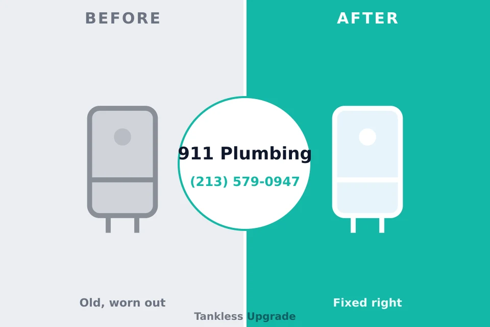 Before and after: plumbing company Wilmette, IL
